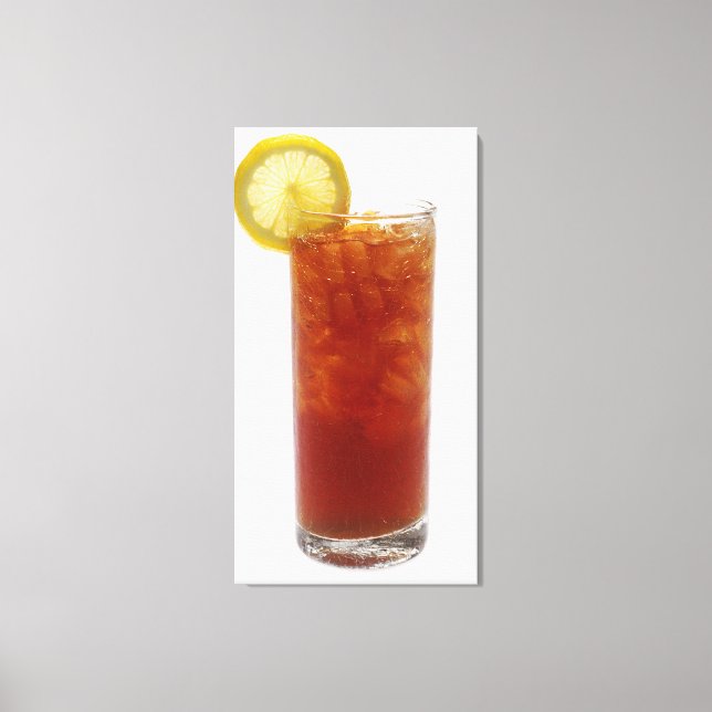 Toile Un verre de thé glacé (Recto)