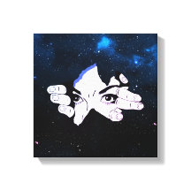 Un visage d'homme dans le ciel