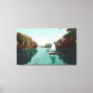 Toile Un voilier sur la Feather RiverMarysville, CA