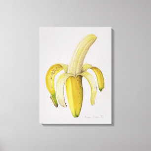 Toile Une banane à moitié pelée 1997