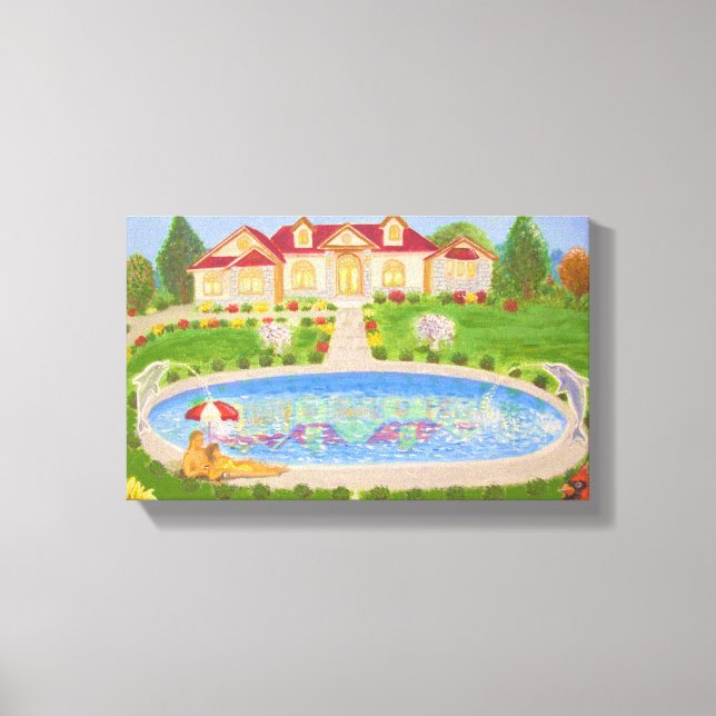 Toile Une belle maison de campagne (Recto)