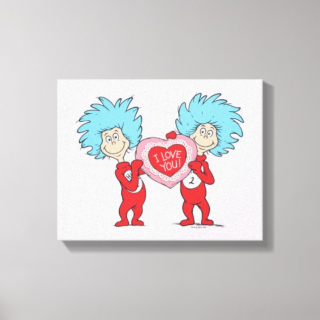 Toile Une Chose Deux Je T'Aime (Recto)