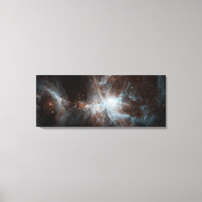 Toile Une colonie de jeunes étoiles chaudes dans l'Orion (Recto)