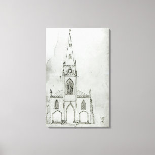 Toile Une conception pour une église, 1821