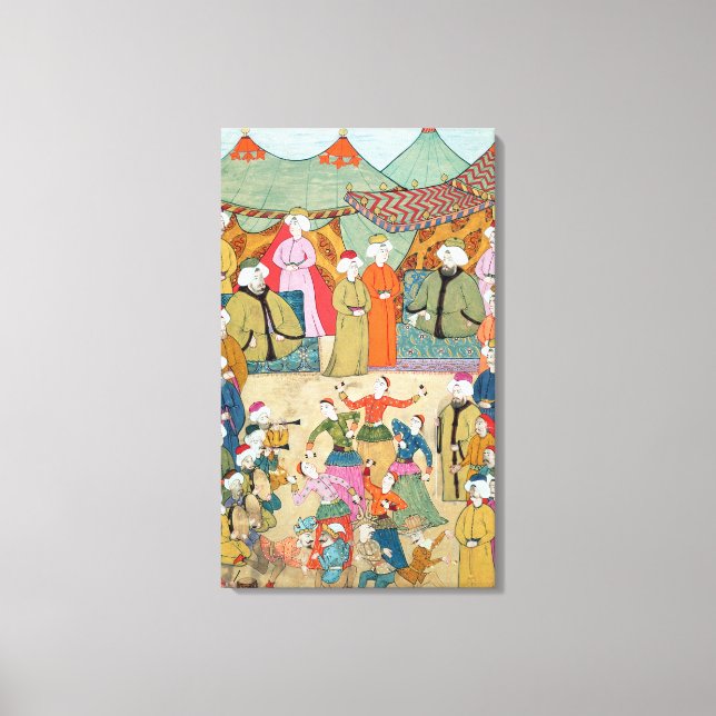 Toile Une danse pour le plaisir de Sultan Ahmet III (Recto)