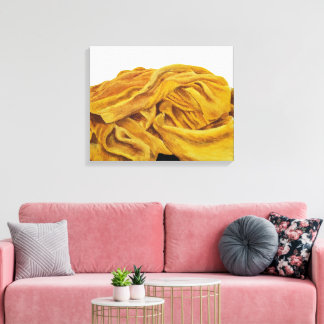 Toile Une écharpe jaune