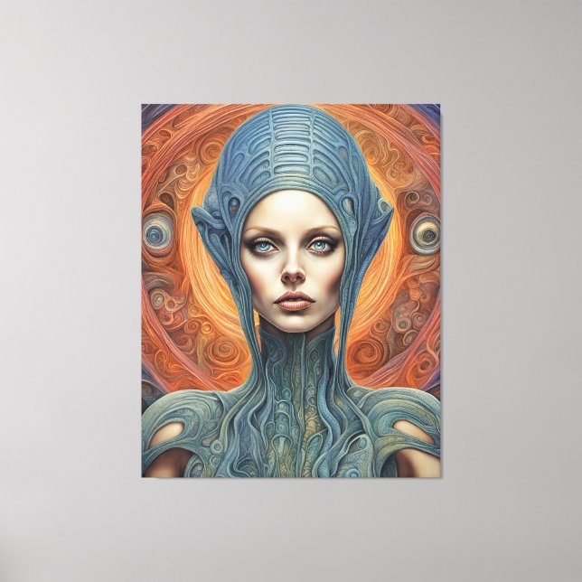 Toile Une femme Alien (Recto)