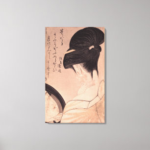 Toile Une femme se maquiller