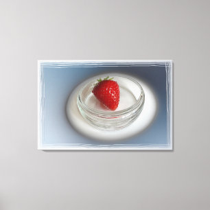 Toile Une fraise dans une tasse