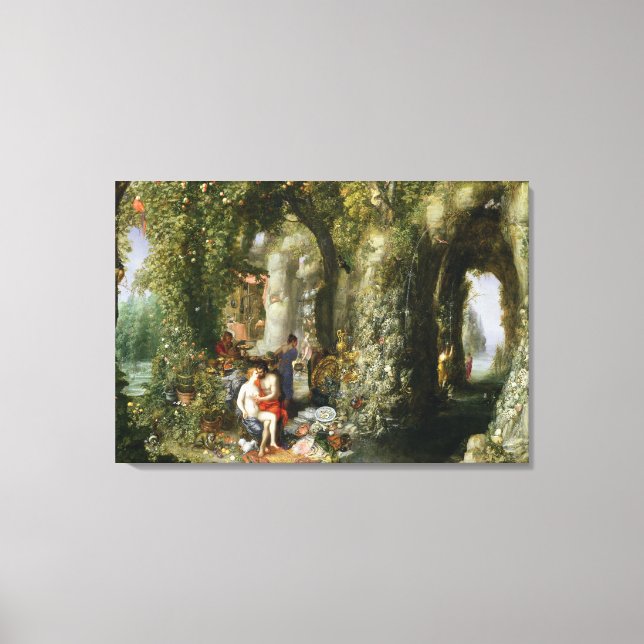 Toile Une grotte fantastique avec Odysseus et Calypso (Recto)