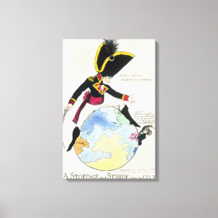 Toile Une interruption à un pas au-dessus du globe, 1803