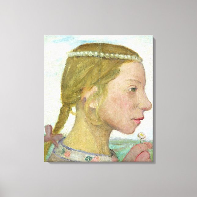 Toile Une jeune fille (Recto)