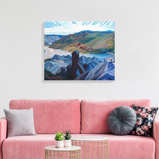 Toile Une mine d'argent du Nord | Franklin Carmichael | (Insitu(Salon))