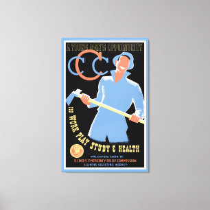 Toile Une opportunité pour un jeune homme - L