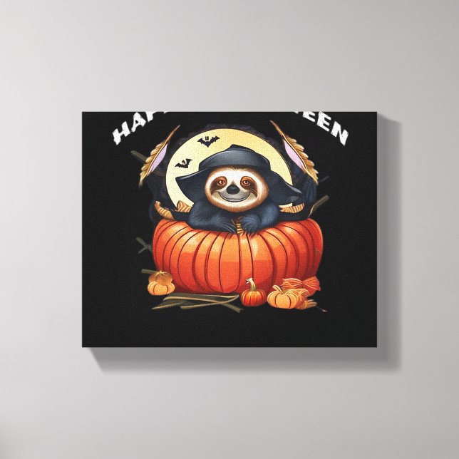 Toile Une paresse amusante célébrant Halloween Essential (Recto)