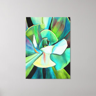 Toile Une peinture à l'aquarelle plante du désert