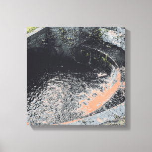 Toile Une piscine orange à Welshpool