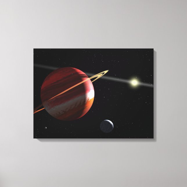 Toile Une planète de masse de Jupiter orbitant autour de (Recto)
