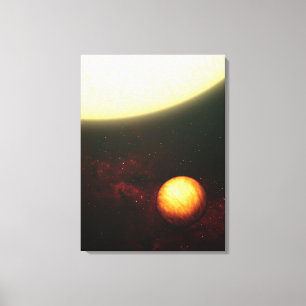 Toile Une planète semblable à Jupiter