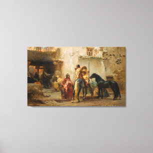 Toile Une rue de l'Algérie des années1800.