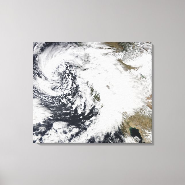 Toile Une série de fortes tempêtes avec des vents violen (Recto)