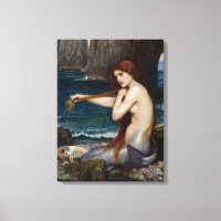 "Une sirène" par John William Waterhouse Canvas