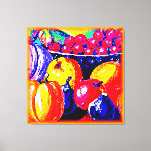Toile Une Superbe Peinture À L'Huile De Fruité. Commande