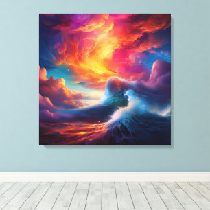 Toile Une Tempête De Couleur Parfaite