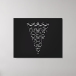 Toile Une tranche de chiffres Pi