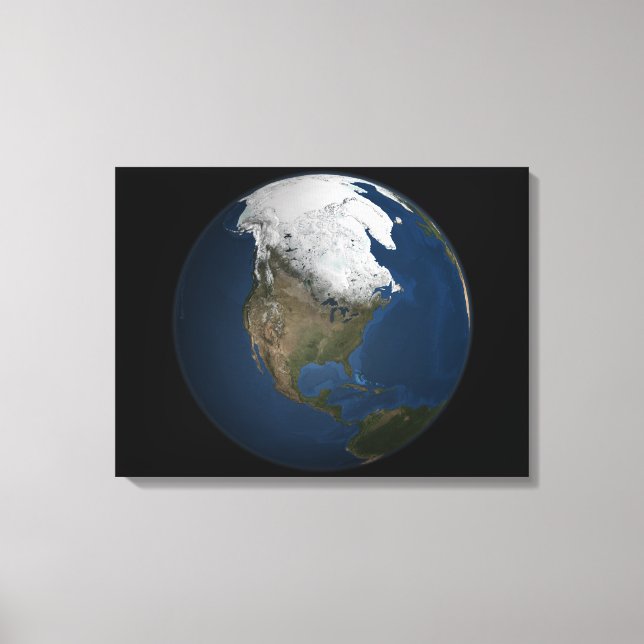 Toile Une vision globale de l'Amérique du Nord (Recto)