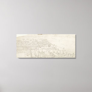 Toile Une vue de Southwark de St Mary, regardant vers