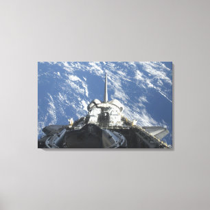 Toile Une vue partielle de navette spatiale l'Atlantide