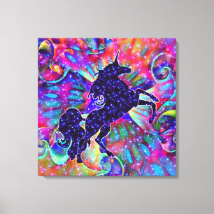 TOILE UNICORN OF THE UNIVERSE MULTICOLORED