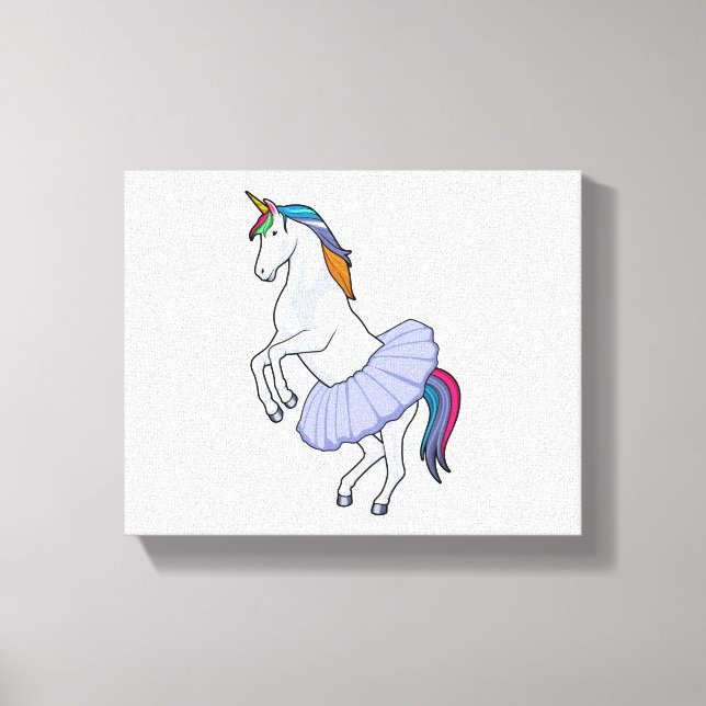 Toile Unicorne au Ballet avec jupe (Recto)