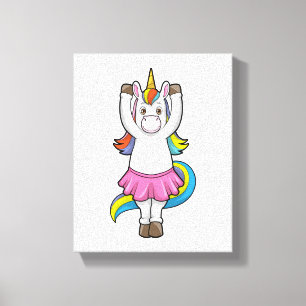 Toile Unicorne au Ballet Dance avec jupe