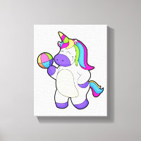 Unicorne avec volleyball