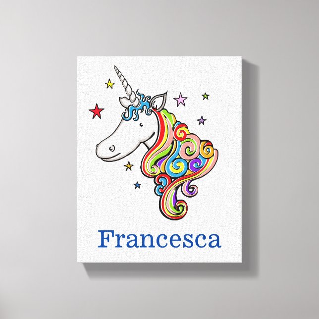 Toile Unicorne de Rainbow (Recto)