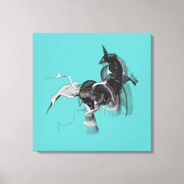 Toile Unicorne numérique (Recto)