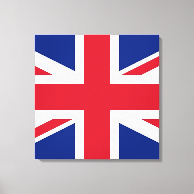 Toile Union Jack ~ Drapeau britannique - Carré (Recto)