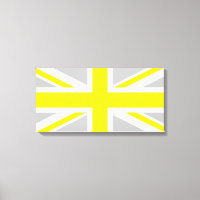 Union Jack gris clair et jaune