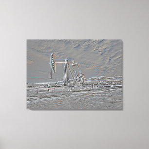 Toile Unité de pompage de puits de pétrole (pompe Jack