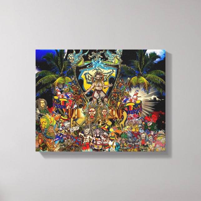 Toile univers reggae (Recto)