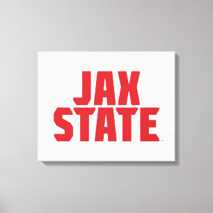Toile Université d'État de Jacksonville JAX STATE Rouge 