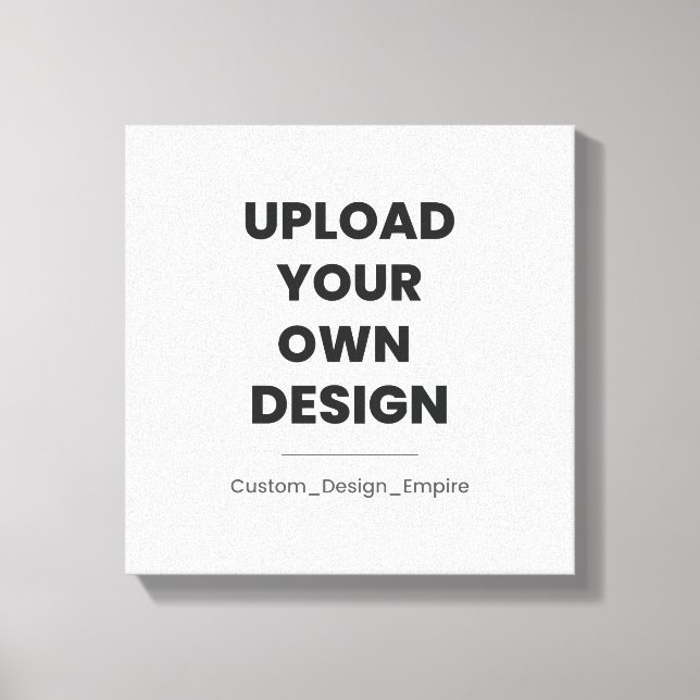 Toile Upload Your Own Design Here | Custom Template (Recto)