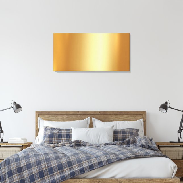 Toile Upload Your Own Photo to Blank Gold Background (Insitu(Chambre))