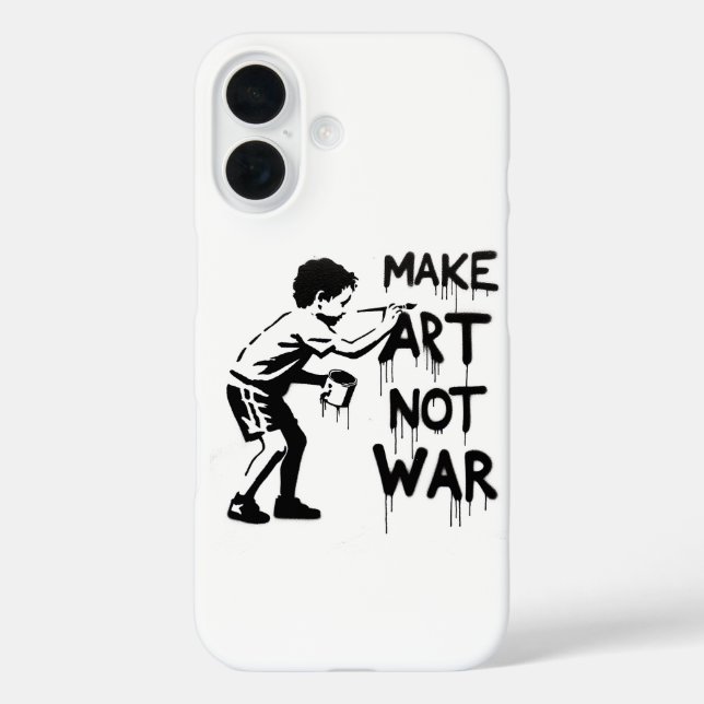 Toile urbaine : coque iphone de l'artiste rebelle (Verso)