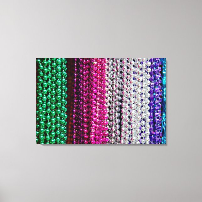 Toile USA, Louisiane, Nouvelle-Orléans. Perles Mardi Gra (Recto)