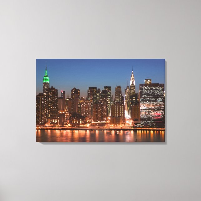 Toile USA, New York, New York City, Manhattan : Aérien (Recto)