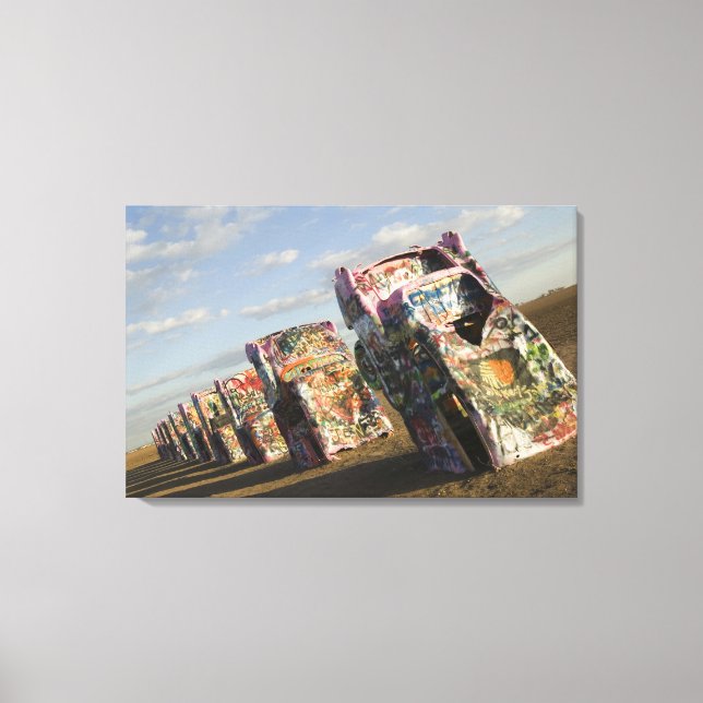 Toile USA, TEXAS, Panhandle Area, Amarillo : Cadillac (Recto)