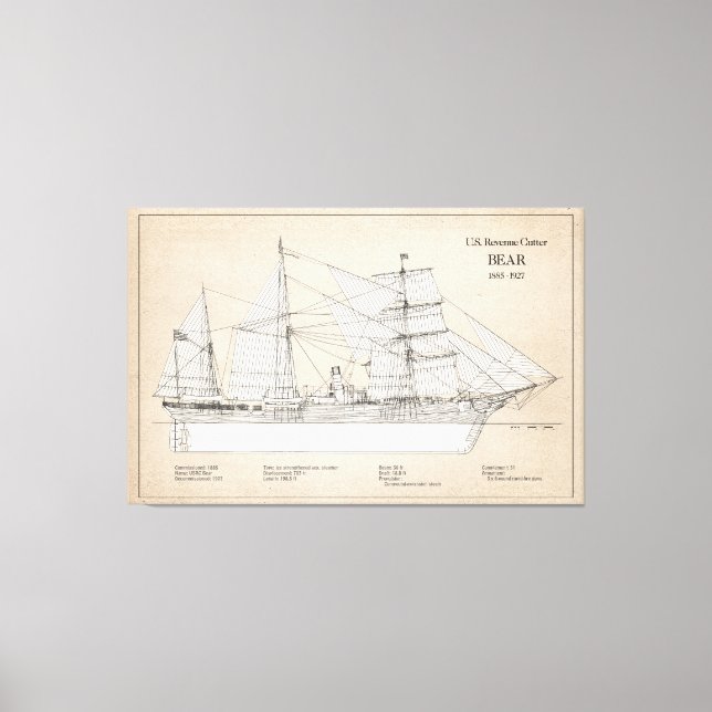 Toile USCGRC USRC Bear - SBD (Recto)